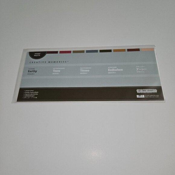 NEW Creative Memories Earthy Designs 1 Sticker Sheet Power Palette Brown Green - Picture 1 of 4
